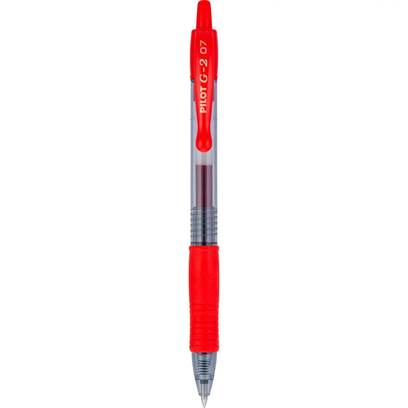 Pilot G2 Premium Gel Roller Pens, Fine Point 0.7 mm, Red, Pack of 8 - Ideal for School, Journaling & Office Writing - Image 5